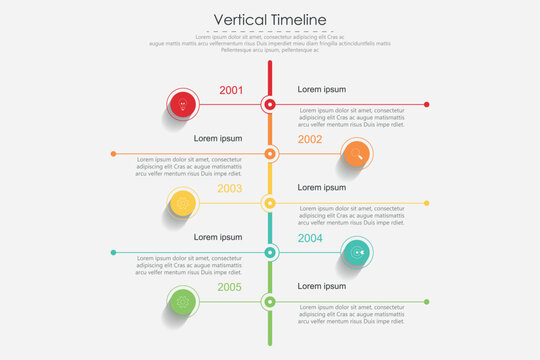 vertical timeline milestone infographic template banner  with 4 point list information for slide presentation.