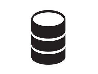 Minimalist database icon with clean lines