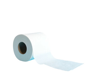 A roll of white paper with a partially unwound sheet against a black backdrop