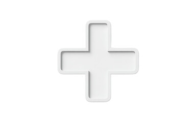 Obraz premium White cross symbol