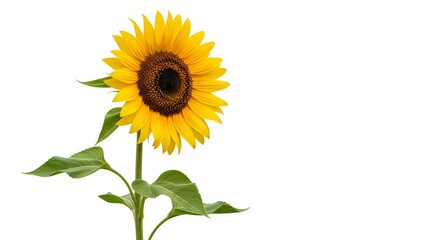 Obraz premium Vibrant sunflower with bright yellow petals and dark center