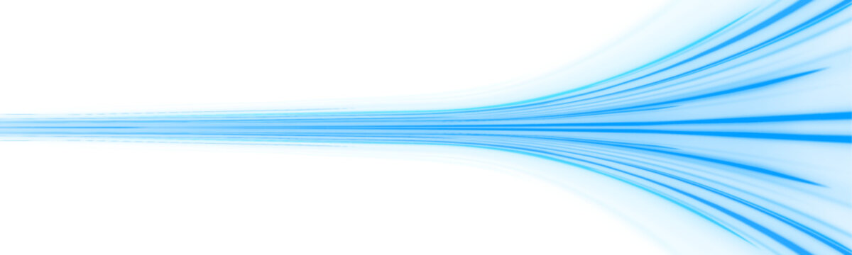 Cyan neon lines twist along a dark futuristic street. Energy streaks flow dynamically, showing urban speed. Vector illustration with glowing effects. PNG