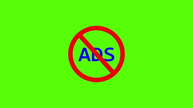 Advertising animations are not allowed, placing ads is prohibited. Lettering AND Logo Video, Luxury Ad Clothing Effects no ad crossed out mark color icon animation. ad not allowed icon