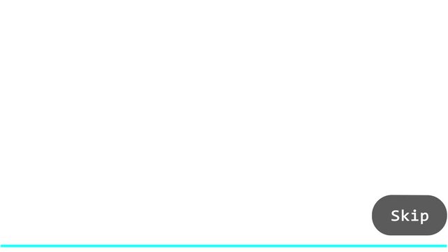 ad countdown progress bar completing to reveal skip button animation.white background,