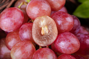 Fresh Red Grapes Turpan Xinjiang - One Cut Half Open