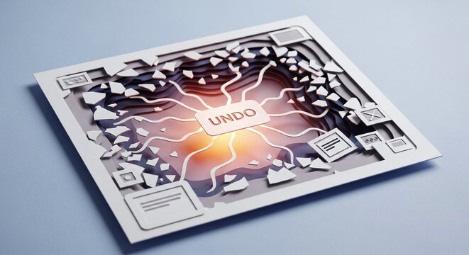 Conceptual Undo Button Actively Reversing Digital Data and Application Errors