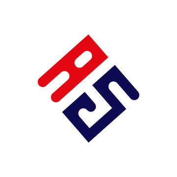 AS Monogram Logo, Modern Minimalist Letter Design 