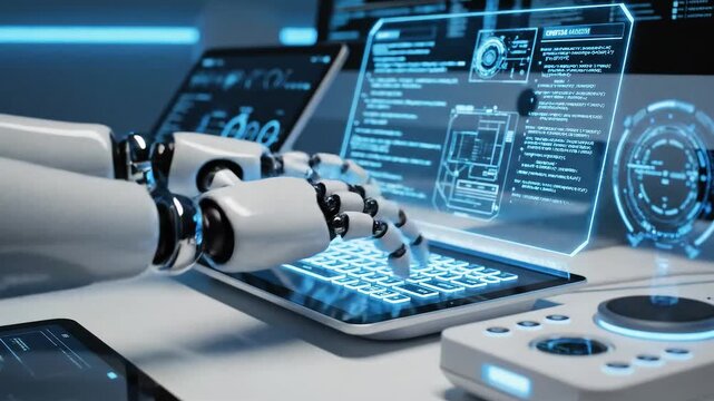 Robotic hands interacting with only one device at a time despite multiple present