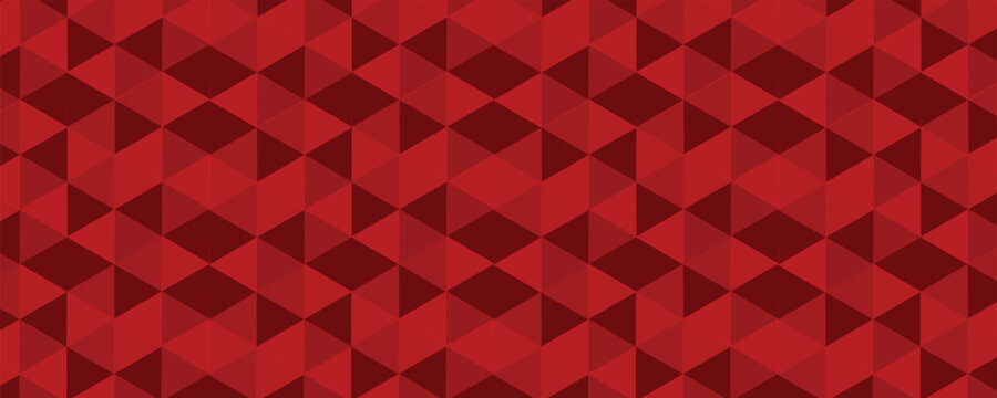 Red triangles - seamless geometric background. Vector illustration, fully editable, you can change form and color
