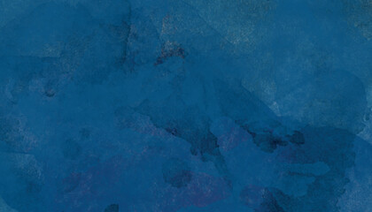 Naklejka premium Deep Blue Watercolor Wash Texture abstract background