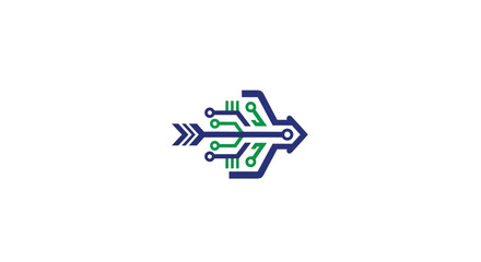 Fototapeta premium Circuit board microchip electronic component.