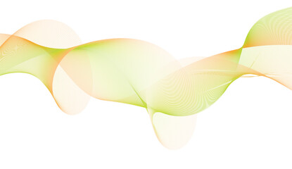 Abstract wave element for design. Digital frequency track equalizer. Stylized line art background. Vector