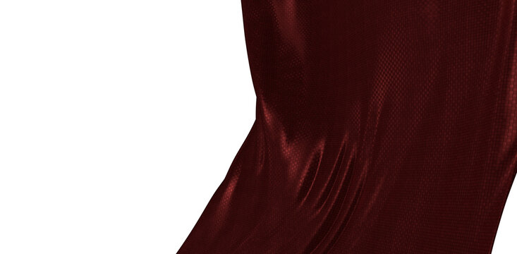 Elegant burgundy fabric with texture creating flow in the image. High contrast to emphasize texture and shape.