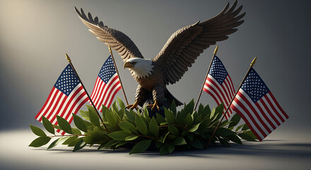 American Patriotic Symbols for Presidents Day Celebration