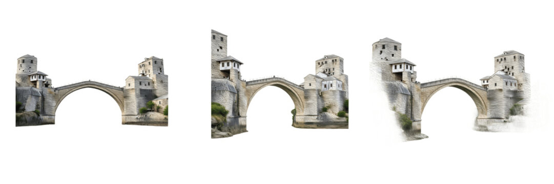 Stari Most Mostar Bosnia and Herzegovina Stari Most Mostar Famous Ottoman Stone Arch Bridge Landmark Neretva River Historical Monument Tourism Travel Photography Iconic Balkan Heritage Site