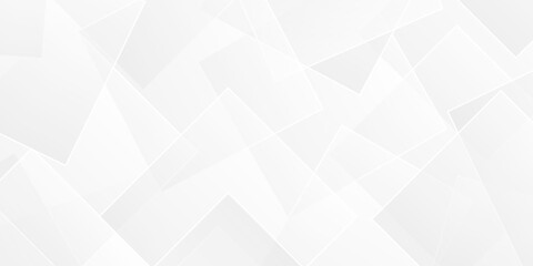 Obraz premium White abstract minimal transparent digital layout triangle web square texture background. vector diamond beautiful gradient square business geometric surface rectangle banner web template design.