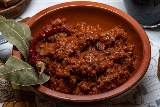 A typical dish of the cuisine of Campania: neapolitan pork soffritto