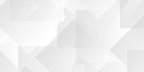 Fototapeta premium White abstract minimal transparent digital layout triangle web square texture background. vector diamond beautiful gradient square business geometric surface rectangle banner web template design.