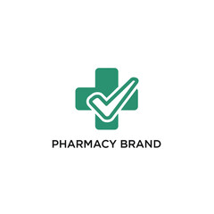 Medical Cross Symbol with Checkmark Indicating Approval