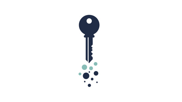A single old metal house key.