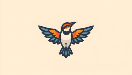 Fototapeta premium vector illustration of a bird