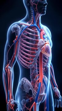 Detailed Cardiovascular Anatomy: Aorta, Brachial Arteries, and Venous Network