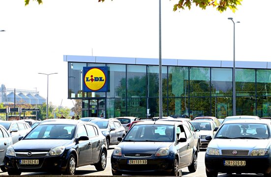 A Lidl grocery store in Zrenjanin, Serbia
