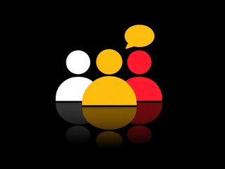 meeting icon isolated on a transparent background ar 43