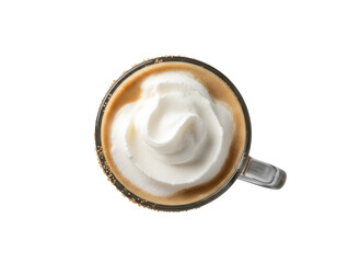 Irish Coffee im Glas mit Sahnehaube