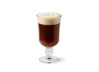 Irish Coffee im Glas mit Sahnehaube