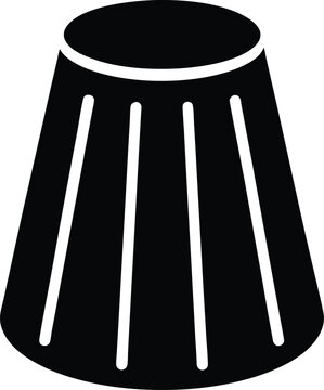 Blending stump silhouette vector art illustration and minimal black and white design