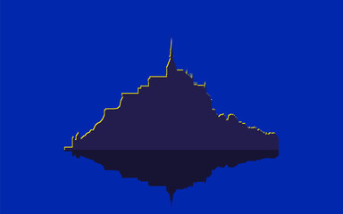 Mont Saint-Michel Abbey by night