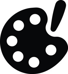 Palette Scraper silhouette vector art Illustration