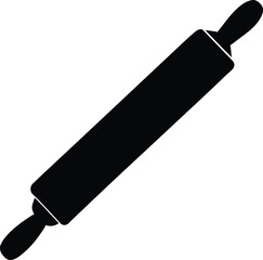 Rolling Pin silhouette vector art Illustration