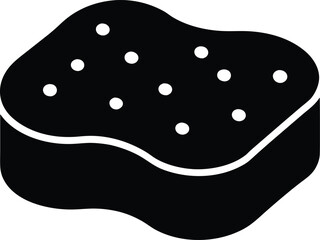 Sponge silhouette vector art Illustration