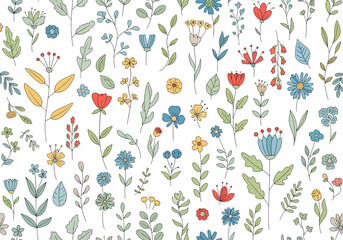 Simple Yet Charming Floral Illustration with Clean Aesthetic