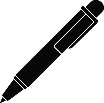 Technical Pen silhouette vector art Illustration