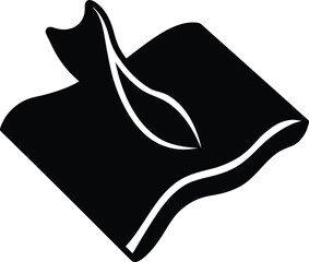 Wipe Cloth silhouette vector art Illustration