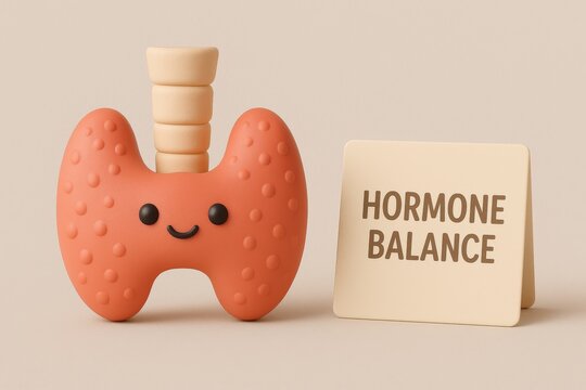 Visual guide to thyroid health fun infographic for hormone balance and wellness education
