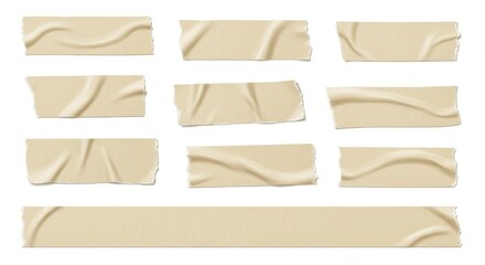 Fototapeta premium Golden silk ribbons flowing abstract texture background minimal design elegant fabric