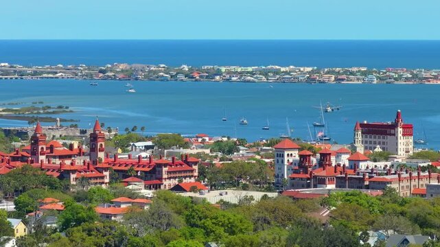 St Augustine, Florida. Old historical city in USA. American travel destination.