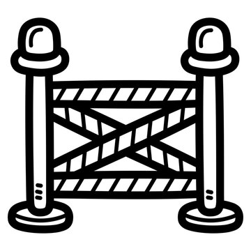 police line illustration