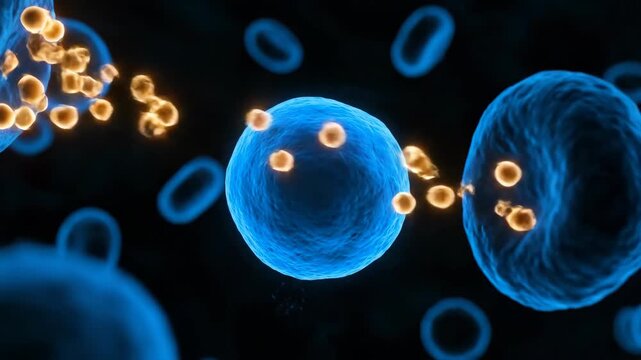 3D Visualization: Stem Cell Exosome Release and Extracellular Communication