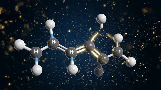 3D Visualization of Vitamin D Molecule Synthesis Under Sunlight