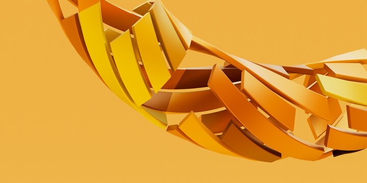 
 
Minimalist 3D Render of Abstract Twisting Architectural Slabs in Yellow, Orange, and Brown