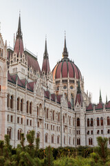 Detailansicht der Kuppel des ungarischen Parlaments