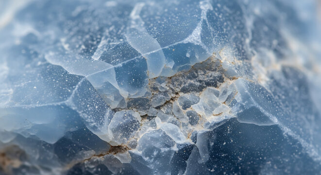 Macro Texture of Blue Opal Stone with Crystalline Structure and Rough Inclusions graphic