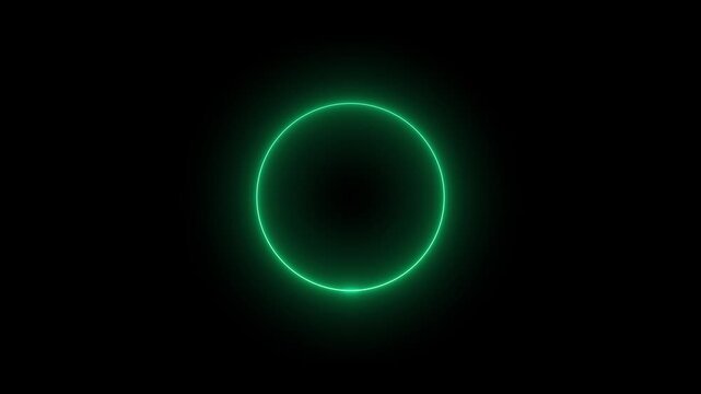 Animation circle. Loading, pending circle. spectrum fluorescent light with neon circle .
