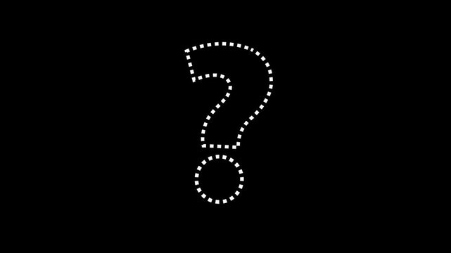 question mark on black background, Creative motion graphic toolkit with red brush arrows, solid directional pointers, and glowing question mark symbols on white and black backgrounds.