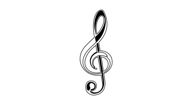treble clef musical symbol